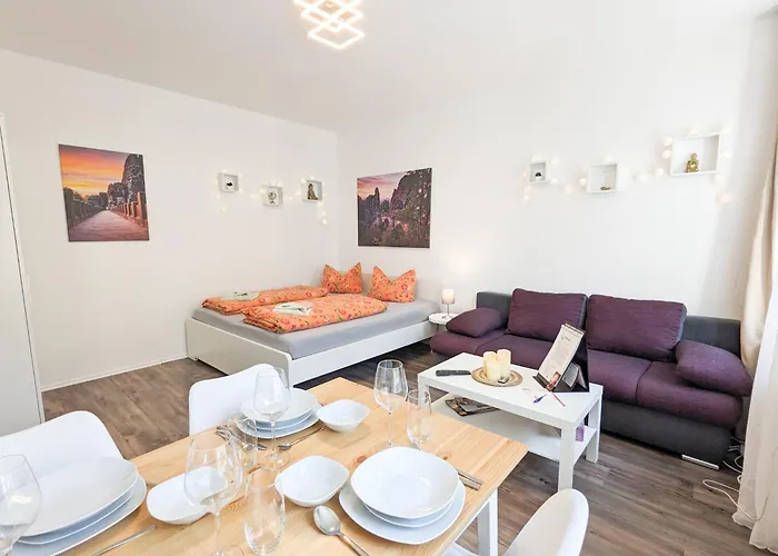 F0 - Urlaubsmagie - Kleine Voll Ausgestattete Mit Gemeinschaftsgarten, -pool & -sauna شقة