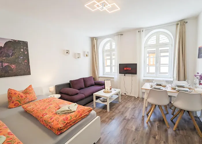 شقة F0 - Urlaubsmagie - Kleine Voll Ausgestattete Mit Gemeinschaftsgarten, -pool & -sauna *